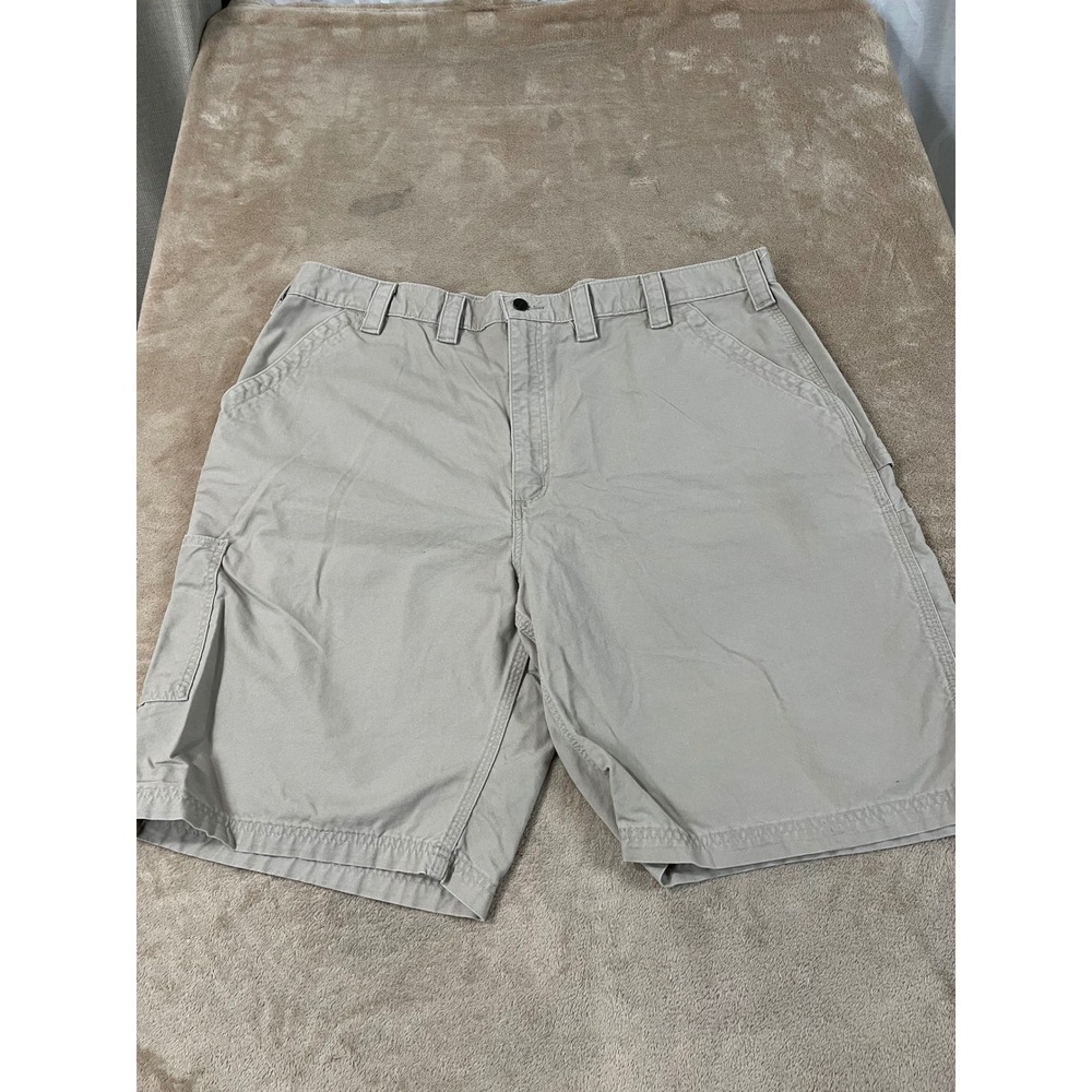 Carhartt Carpenter Original Fit Short Men's Size 44 Tan Cotton Utility B147 EUC